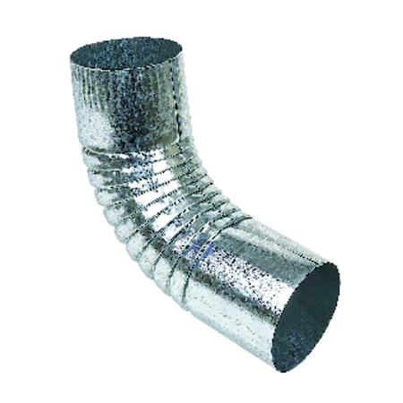 Amerimax Home Products Amerimax 9 in. H X 3 in. W X 3 in. L Metallic Galvanized Steel Half Round Gutter Elbow PR63P3